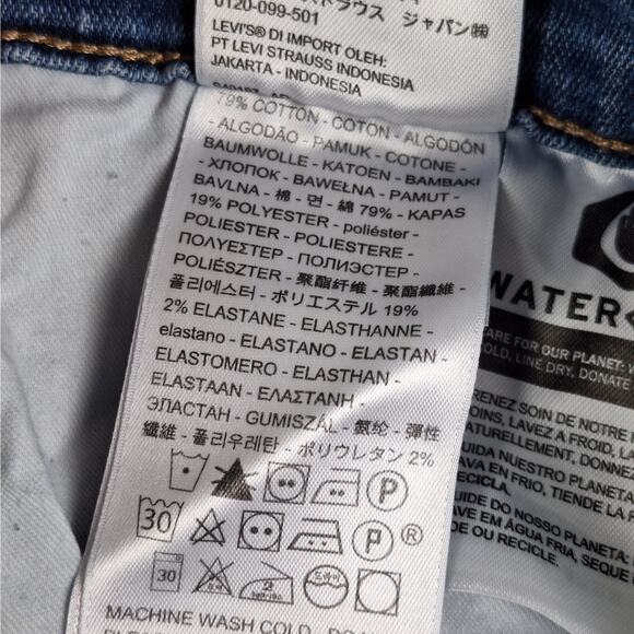 Levis 415 Classic Bootcut Jeans 20W Denim Medium Wash High Rise Stretch Western - Picture 8 of 10